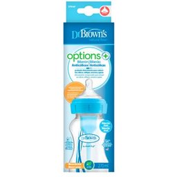 Dr. Brown's Options de Bouteille à Large Goulot + Bleu 270ml