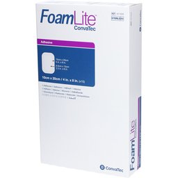 Foam Lite - Pansement hydrocellulaire à absorption moyenne, adhésif, stérile. 10 cm x 20 c