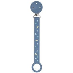 Corrente Chupeta Silicone Azul Peixes 1 Unidade