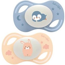 Luc Et Léa Collection Nuit Sucettes Anatomiques Extra-Slim C7 0-6m 2 Unités