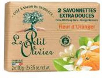 Savon Solide Doux Fleur d'Oranger 2 x 100 g - Lot 2 Pains de 100 g