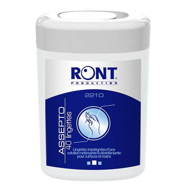 Assepto Lingettes Nettoyantes et Désinfectantes 40 unités
