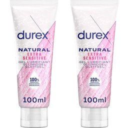 Gel Lubrifiant 100% d'origine Naturel – Extra Sensitive à l'Aloe Vera - 2 x 100 ml