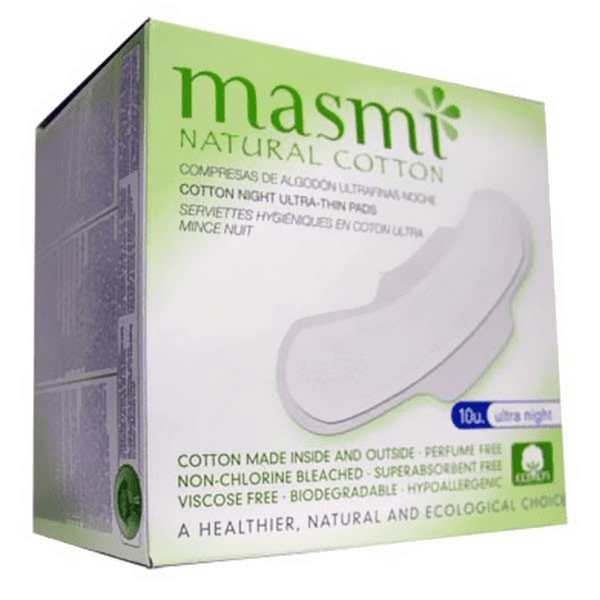 Serviettes Hygiéniques Nuit Coton Bio 10 unités