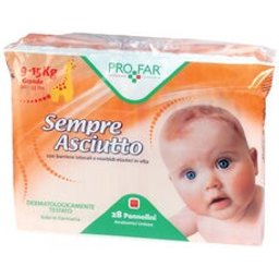 Sempre Asciutto Couches 9-15kg Grande 28uts
