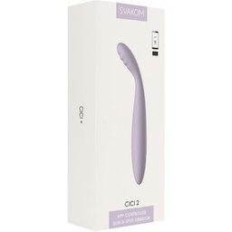 Cici 2 App Controlled Slim G-Spot Vibrator Lavender 1ut