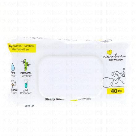 Lingettes nouveau né à l’eau pure 40 lingettes