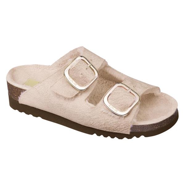 Scholl Chaussures de Confort Mules Ilary Fluffy Rose Taille 36