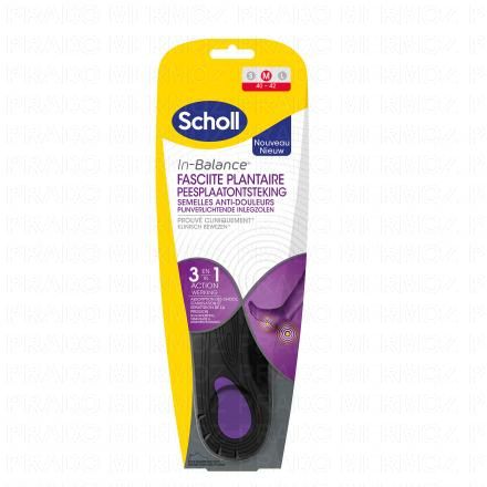 In-Balance - Semelles Anti-Douleurs Fasciite Plantaire taille 40/42