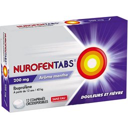 Tabs Sans Eau Arôme Menthe 200mg