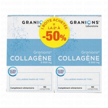 Les essentiels - Collagène 2500mg lot de 2 boites de 60 comprimés