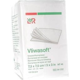 Vliwasoft Pansement Nontissé 40g 7,5cm 100uts