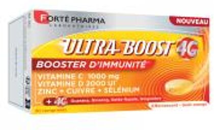 Ultra Boost 4G Booster d'Immunité 30 Comprimés Effervescents - Boîte 30 comprimés