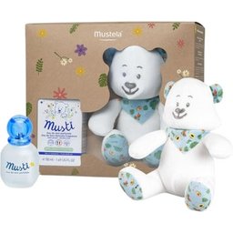 Coffret de parfum Musti 50ml + Ourson cadeau