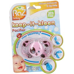 Keep-It-Kleen® Pacifier Sucette Pink Puppy (Couleur non sélectionnable)