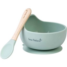 Set Bol Wave Nordic Vert Nature avec Ventouse