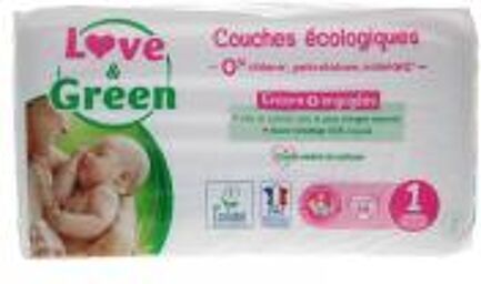 Couches Hypoallergéniques 44 Couches Taille 1 (2-5 kg) - Sachet 44 couches