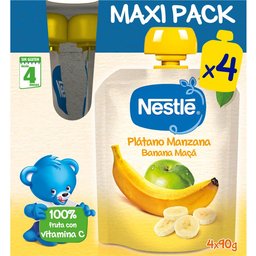 Naturnes Banane Pomme 4x90g