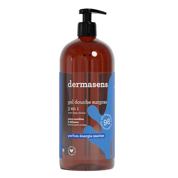 Dermasens Gel douche surgras 3 en 1 Energie marine 1L