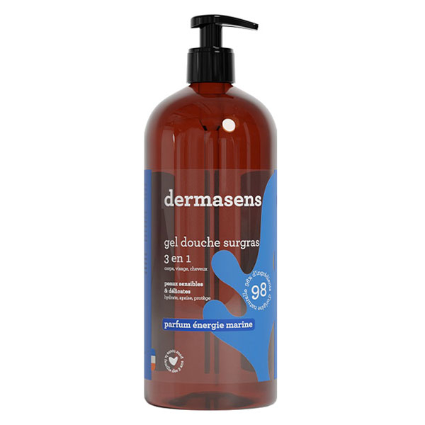 Gel douche surgras 3 en 1 Energie marine 1L
