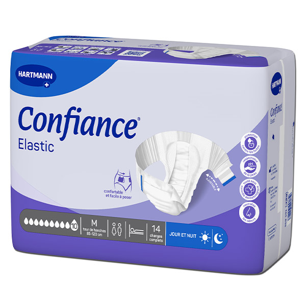 Confiance Elastic 10 Gouttes Taille M 14 changes complets
