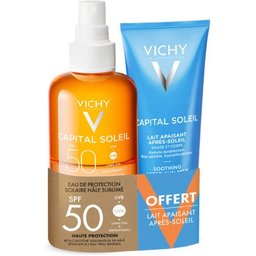 Capital Soleil Agua Solar Luminosidad SPF50 200ml + Aftersun 100ml