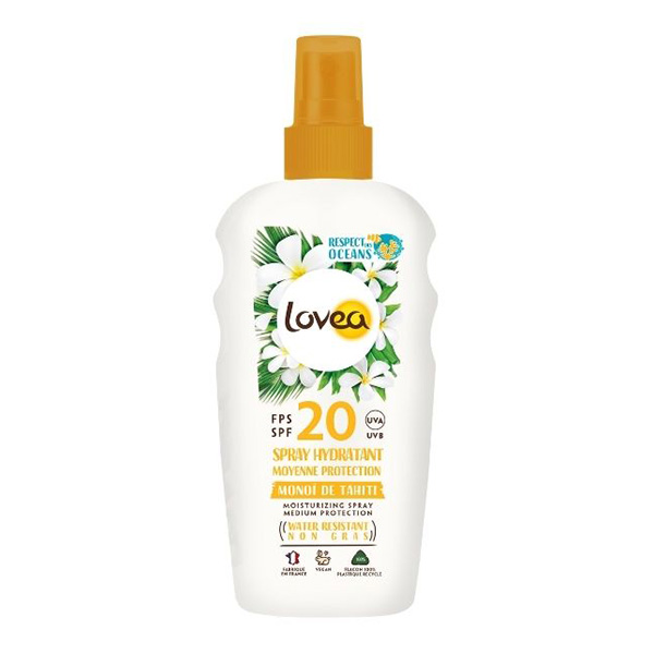 Solaire Spray Hydratant Monoï de Tahiti SPF20 150ml