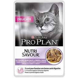 Purina® Pro Plan Adult Delicate Digestion - Aliment humide à la dinde pour Chat