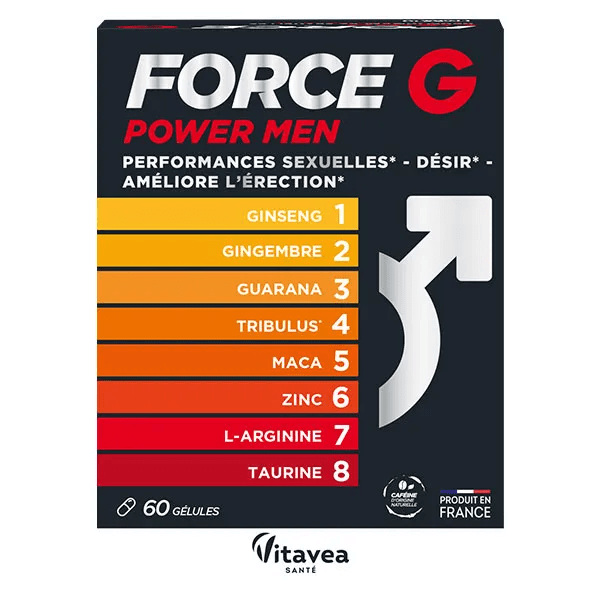 Force G Power Men Peformances sexuelles 60 gélules
