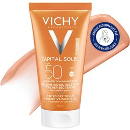 Capital Soleil BB émulsion toucher sec teintée Spf50 Tube 50ml