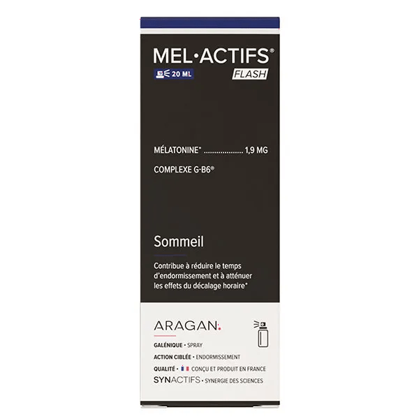 MEL•ACTIFS FLASH Mélatonine Sommeil & détente 20ml