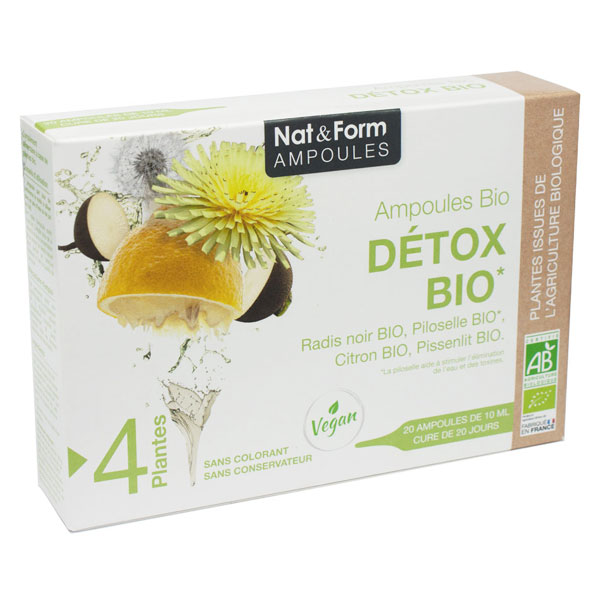 Ampoules Détox Bio 20 ampoules