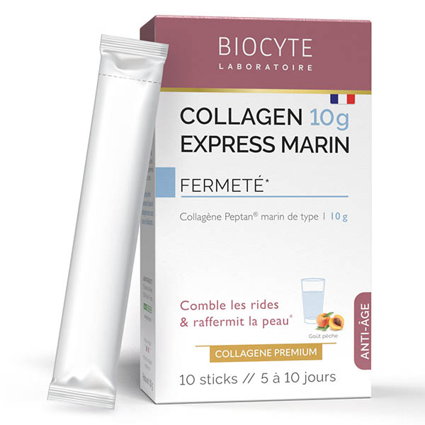 Collagen 10gr Express Marin Collagène Peptan® marin de type 1- 10 sticks