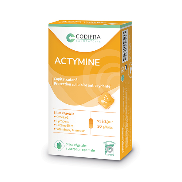 Actymine Capital Cutané et Préparation solaire 30 gélules