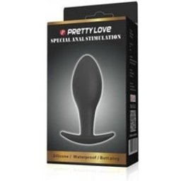 Anal Plug Anal Plug en silicone 8.5 Cm Noir 1pc
