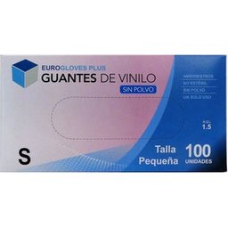 Plus Gants Vinyle Sans Poudre Taille S 100uts