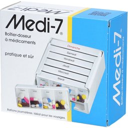 Sahag pilulier blanc 7 jours 4 cases par jour - français