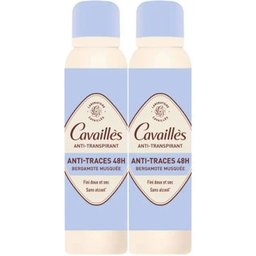 Déodorant Anti-Transpirant Anti-Traces 48h Bergamote Musquée Spray 2x150 ml