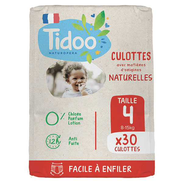 Culotte Écologique Taille 4 - 8 à 15kg - 30 culottes
