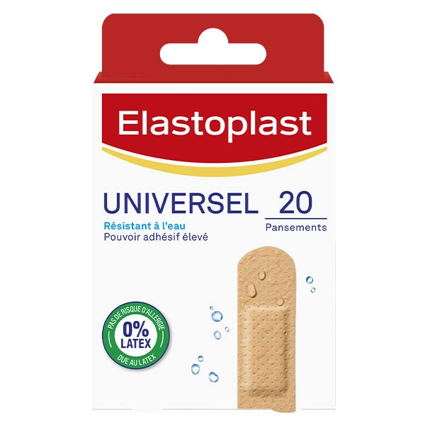 Classique Pansement Universel Résistant à l'Eau 20 unités