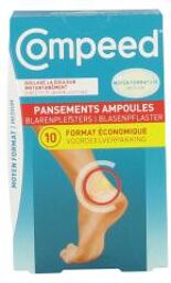 Pansements Ampoules Moyen Format 10 Pansements - Boîte 10 pansements