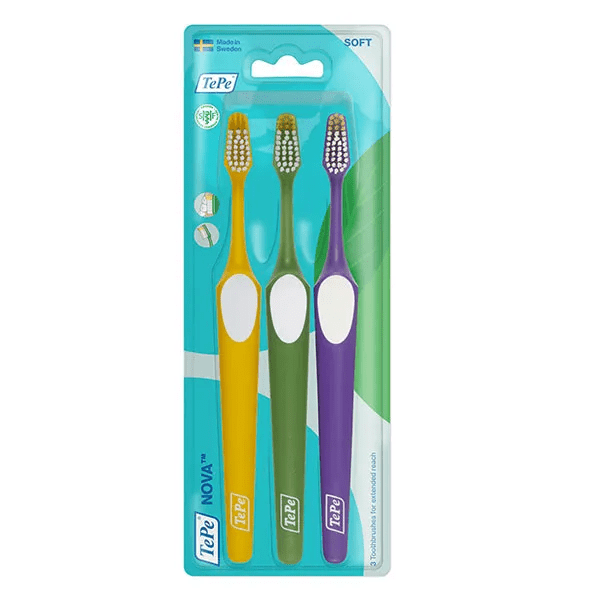 Brosses à dents Nova™ Souples Lot de 3 pièces