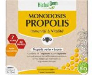 Propolis Monodoses 7 x 10 ml - Boîte 7 monodoses de 10 ml