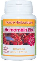 GELULES HAMAMELIS BIO - dosées à 220 mg pure.