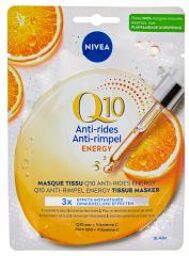 Q10 Anti-Rides Energy Masque Tissu Visage Peau Éclatante 1 Masque - Sachet 1 masque en tissu