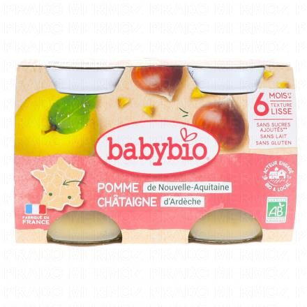 Fruits - Petits pots pomme / châtaigne dès 4 mois 2x130g