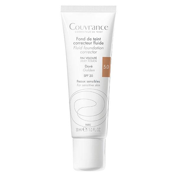 Couvrance Fond de Teint Correcteur Fluide N°5.0 Doré 30ml