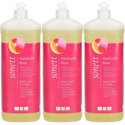 Savon liquide mains, visage & corps à la rose