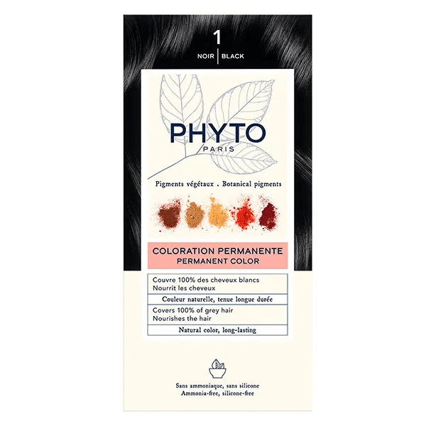 PhytoColor Coloration Permanente N°1 Noir
