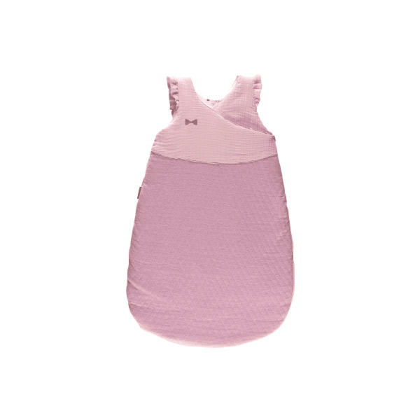Douillette Naissance Chaude Jersey Matelassé Lange 72cm Rose